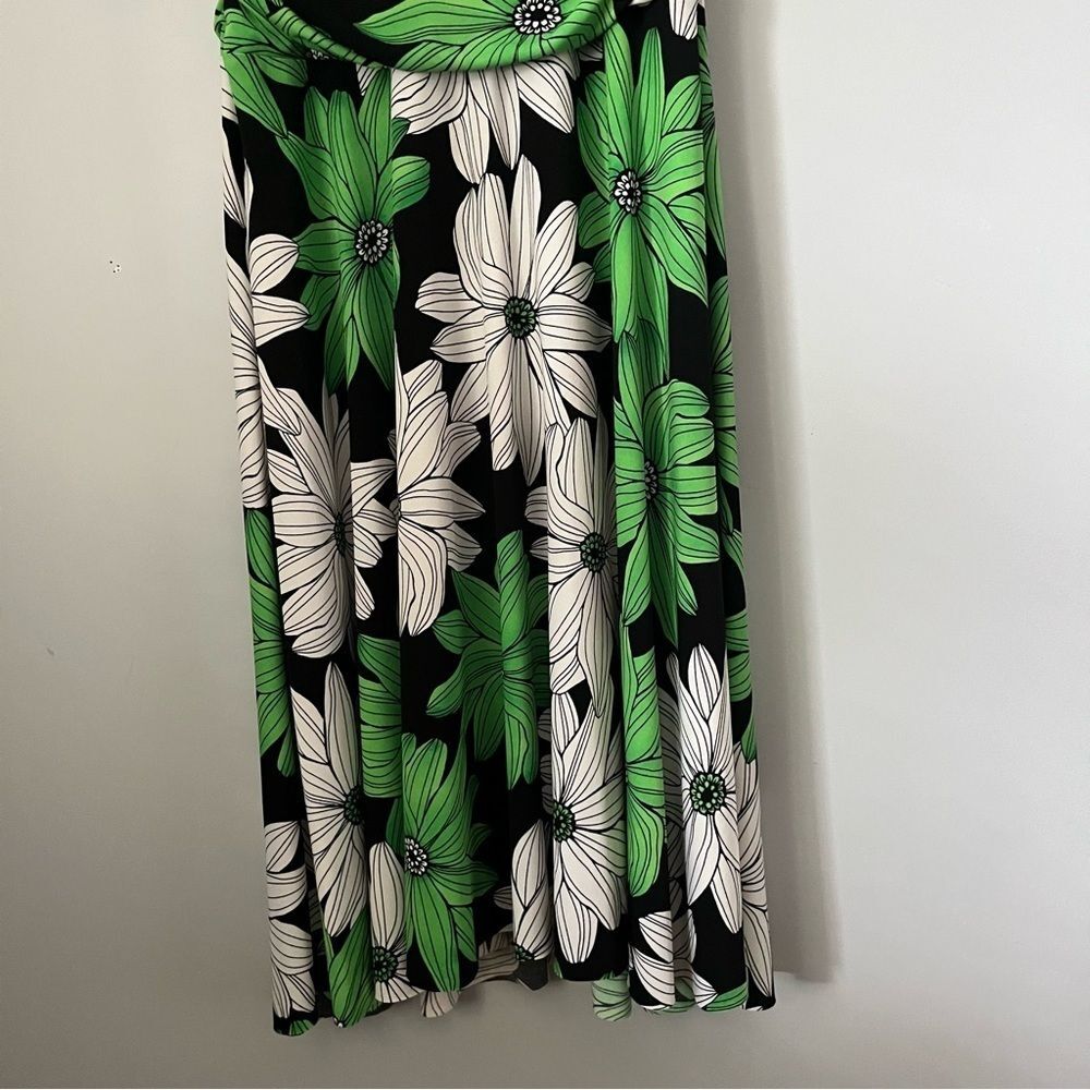 My Michelle Y2K Vintage Daisy Floral Sleeveless Halter Neck Midi Dress Sz Large - Picture 5 of 16